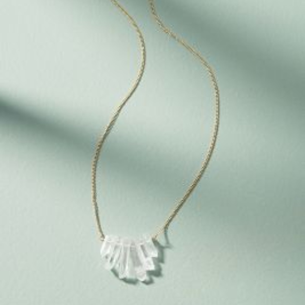 NWT - Anthropologie Quartz Shards Pendant Necklace